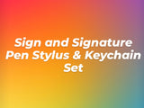 Pen/Stylus & Keychain Set