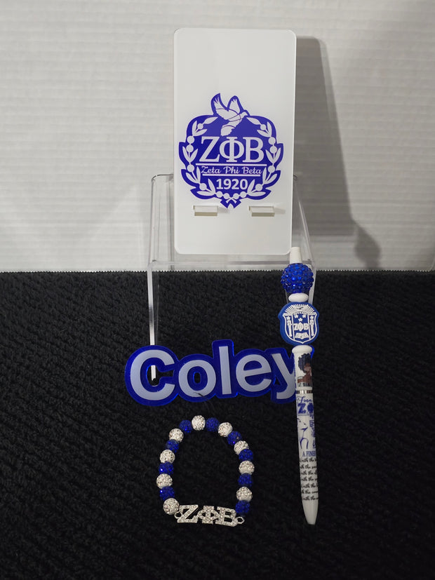 Phone Holder, Bracelet, Pen Sets