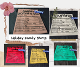 Holiday Family Shirts II